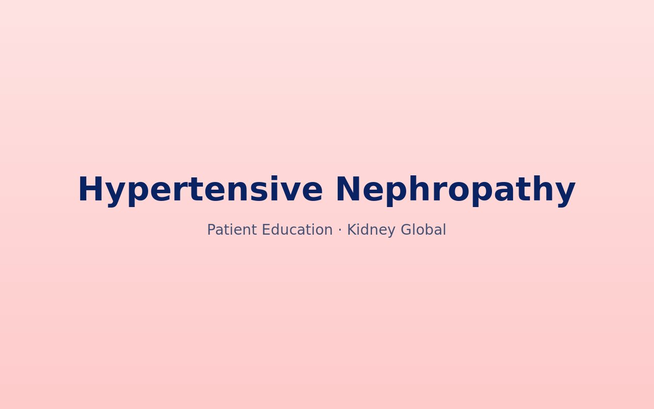 Hypertensive Nephropathy